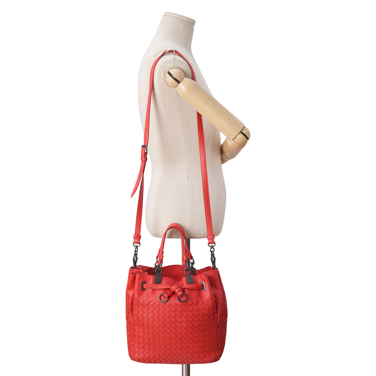BOTTEGA VENETA(USED)보테가베네타 인트레치아토 버킷백